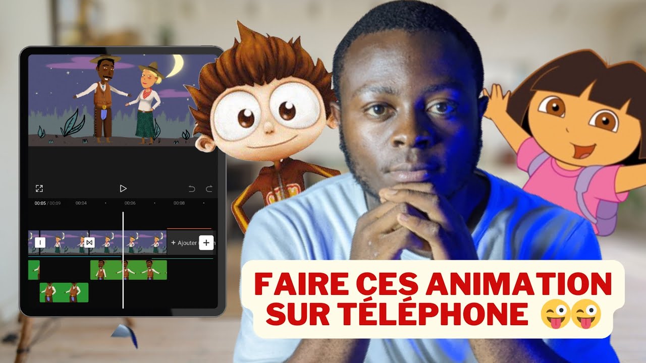 comment CRÉER un DESSIN ANIMÉ  avec son TÉLÉPHONE[Entre 2 PERSO]