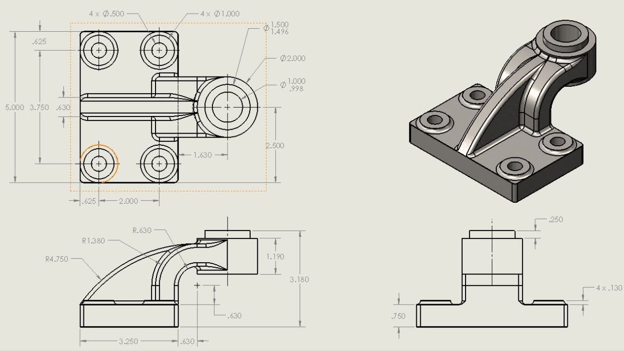 SolidWorks Tutorial: How to Remove Tangent Egdes in SolidWorks Drawings