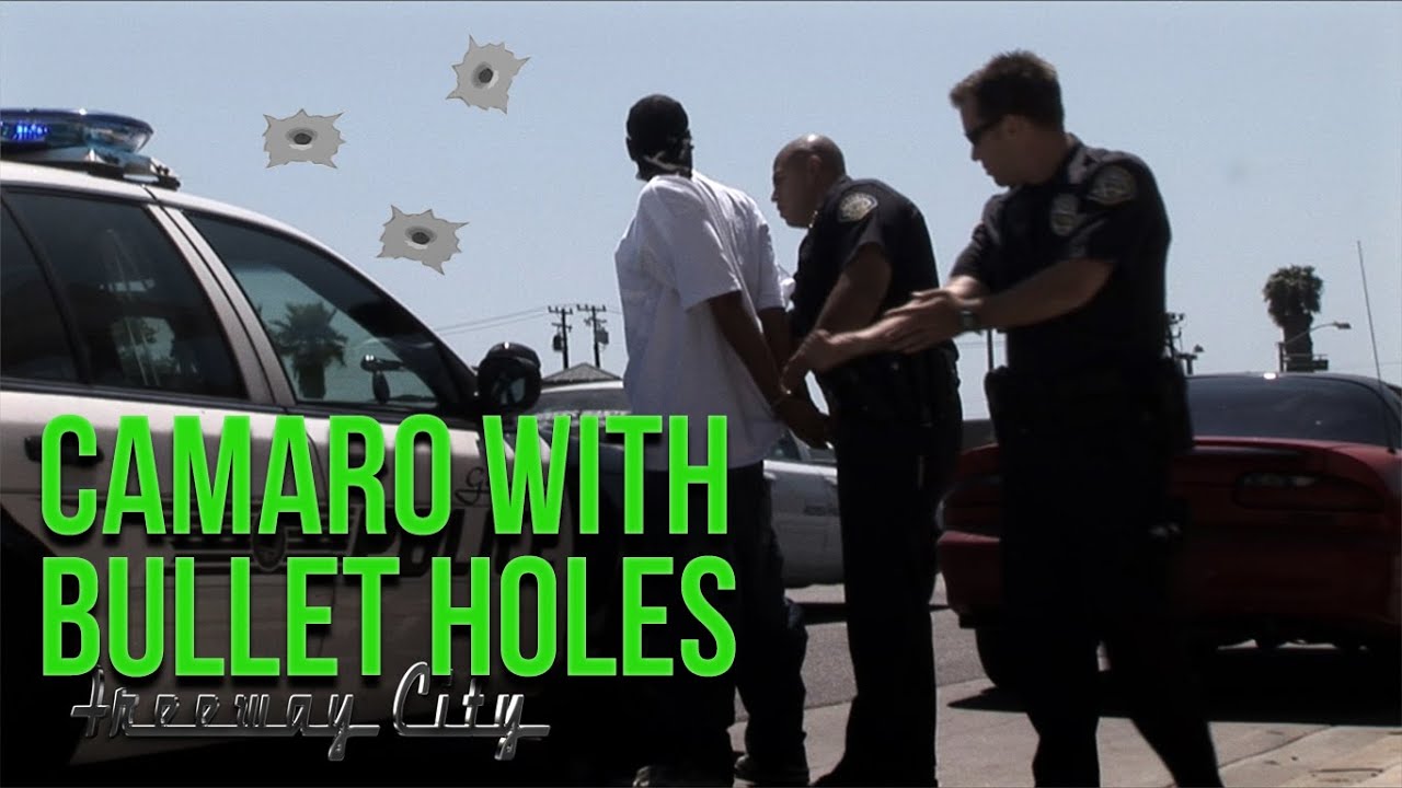 High Risk Traffic Stop: Camaro with Bullet Holes - Gardena Police Dept