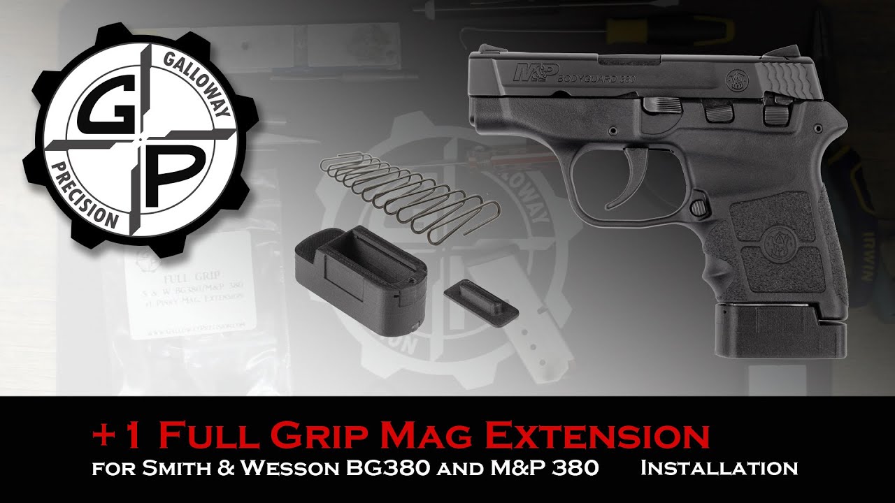S&W Bodyguard 380 +1 Pinky Full Grip Magazine Extension Installation from Galloway Precision