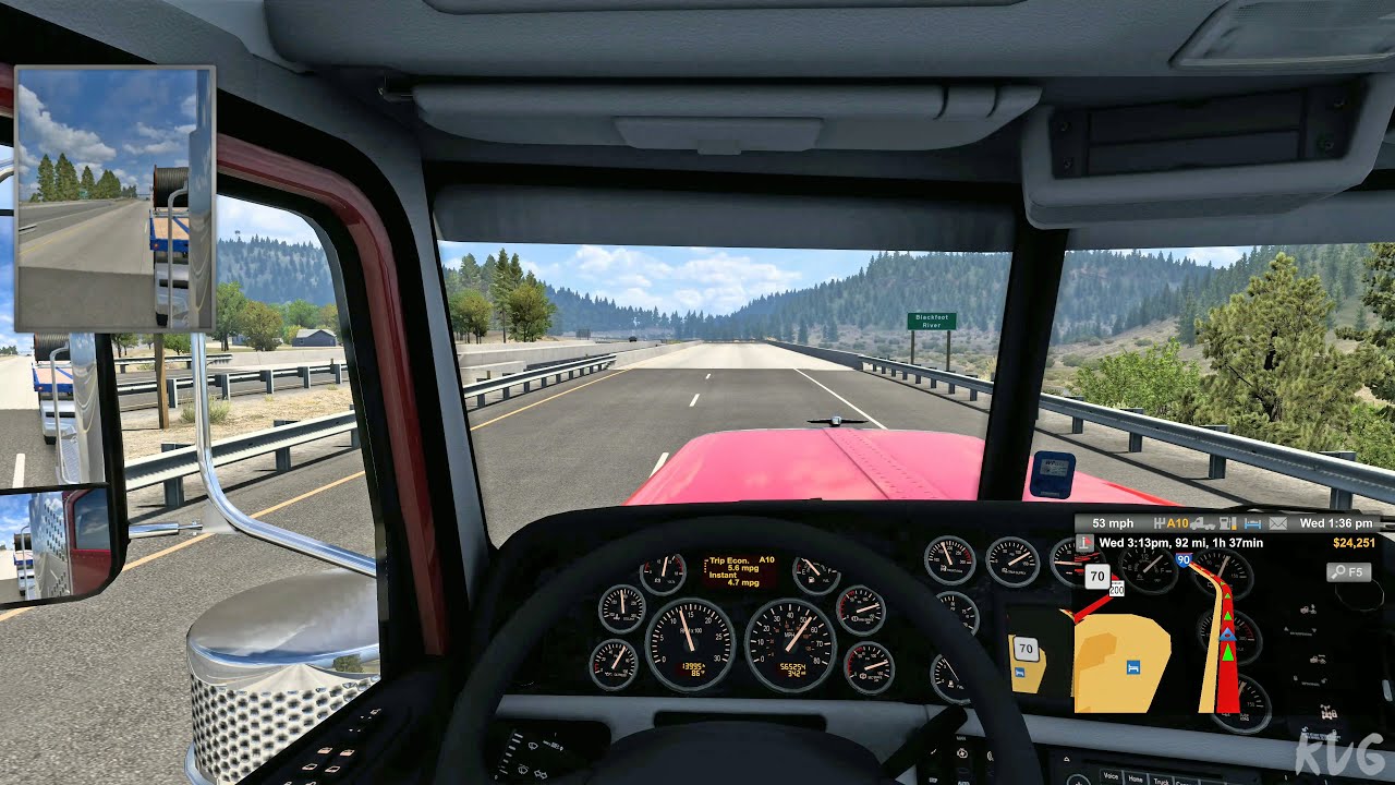 American Truck Simulator - Laurel to Butte - Montana Gameplay (PC UHD) [4K60FPS]