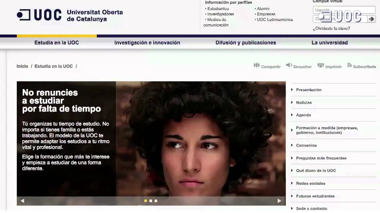 Aprender en l&iacute;nea como en la UOC: &iquest;la universidad del futuro?