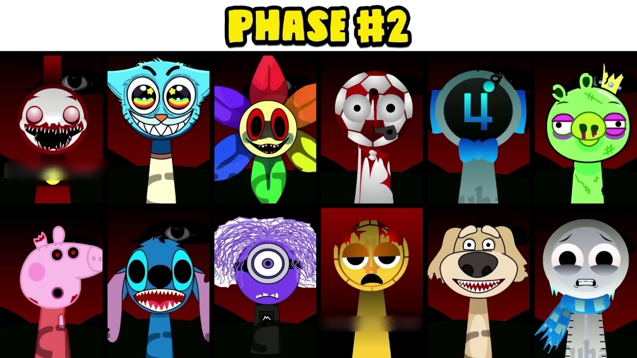 Sprunki OC All new phrases of Tom (from Tom and Jerry): from phase 1 to phase 5 