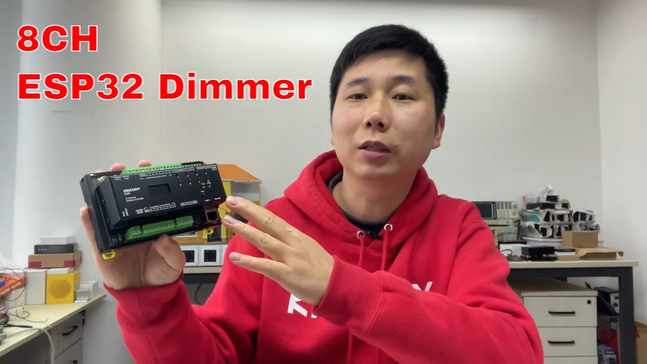 8-канальная плата диммера постоянного тока 0-10 В для ESP32, предназначенная для ламп и двигателе...