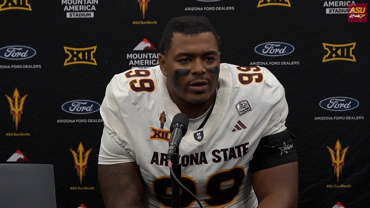 CJ Fite following No. 21 ASU's 42-10 loss at Utah (10/11/25)