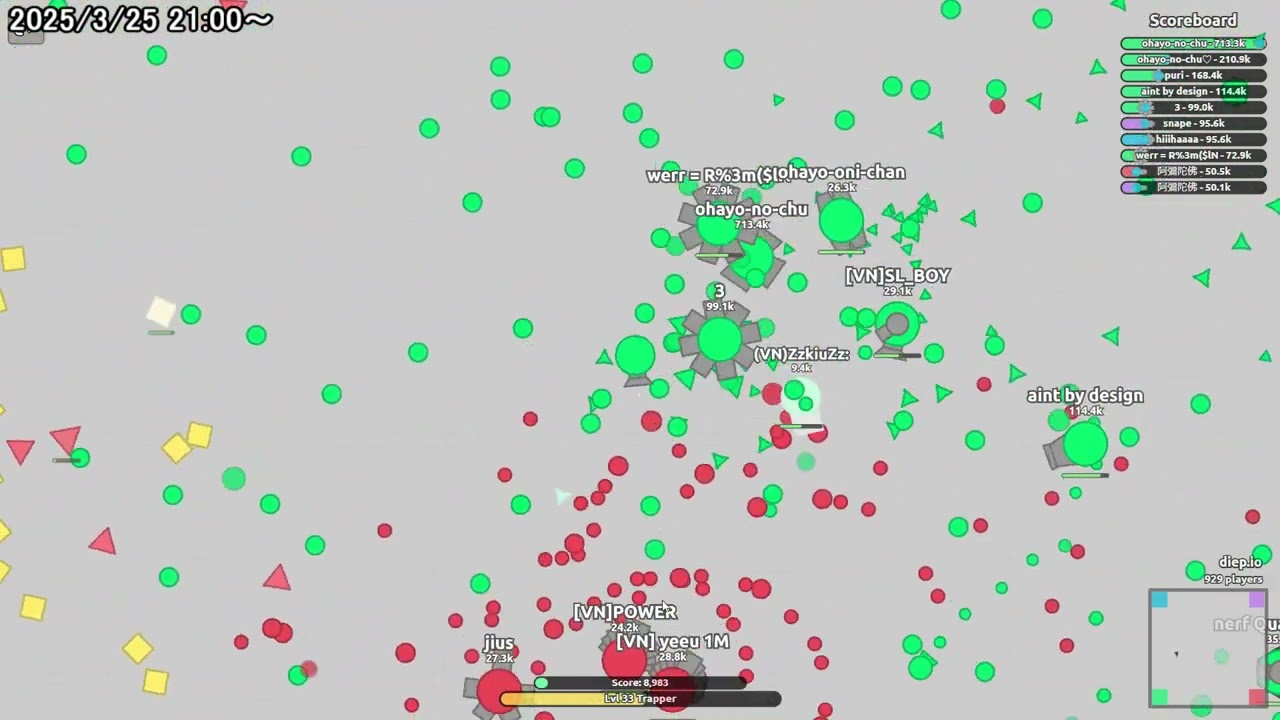 2025/3/25＆26＆27　diep.io
