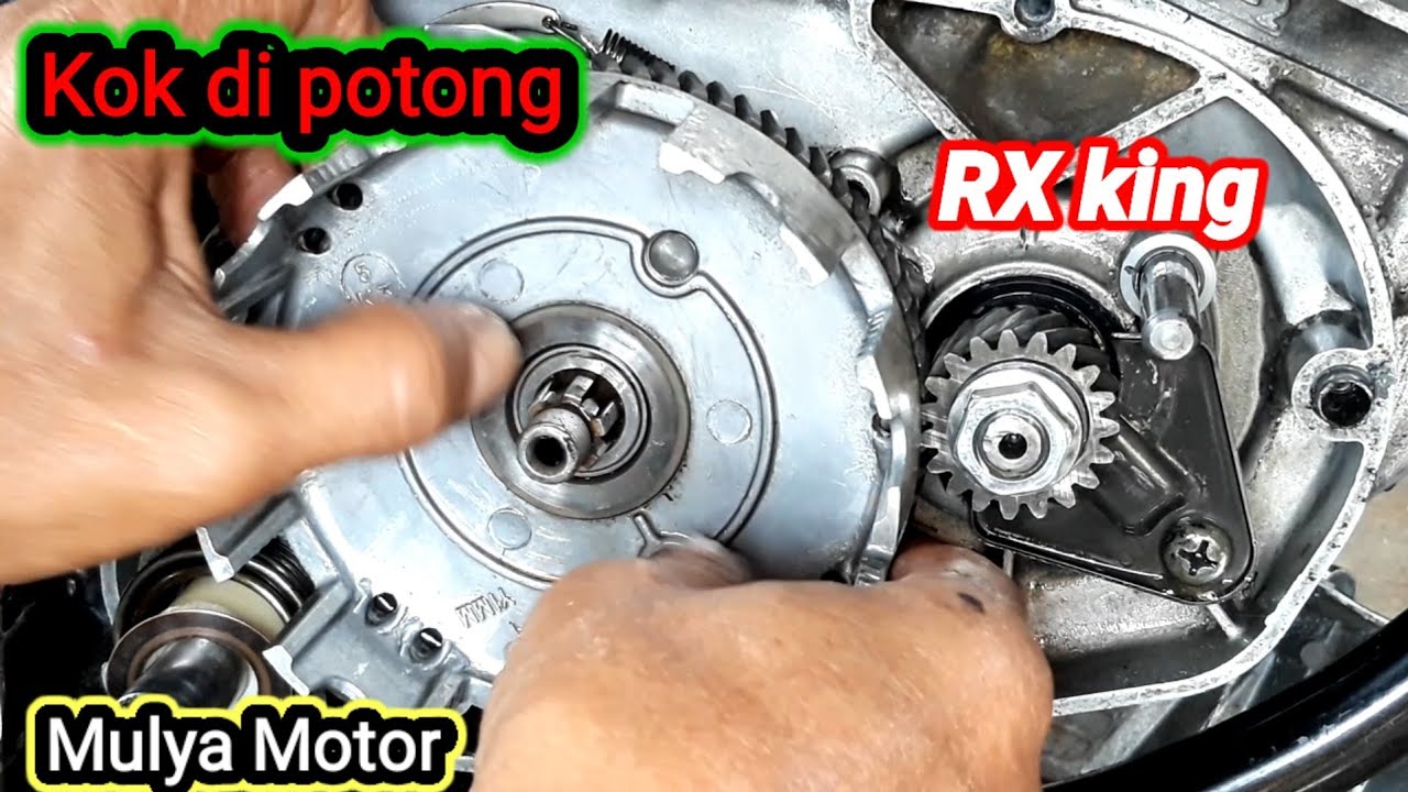 Akali bunyi brisik gigi sekunder RX King dan cara pasang kanvas kopling.