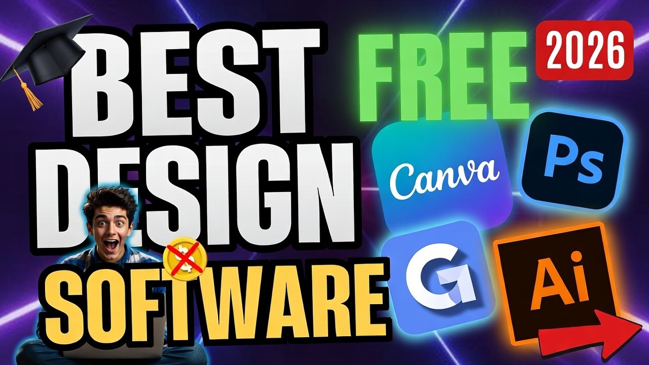 Top 5 Best Graphic Design Software 2025 | Free Graphic Design Software 😲
