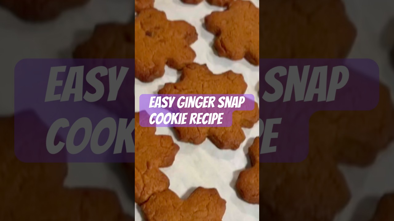 ￼Easy Ginger Snap Cookie Recipe 