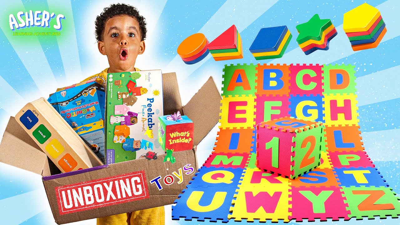 Unboxing New Toys for Learning 🎁 📦 🧸 | Asher's Learning Adventures