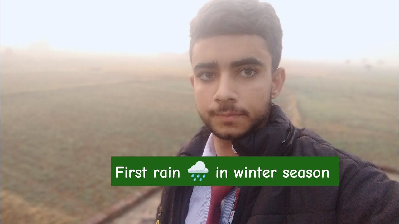 First rain 🌧️ of winter ❄️🥶 Season 🤧