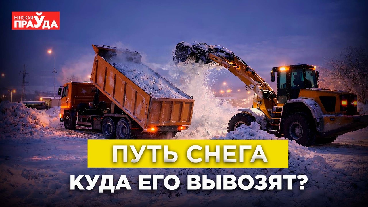 Снег с улиц: куда его увозят и как плавят?