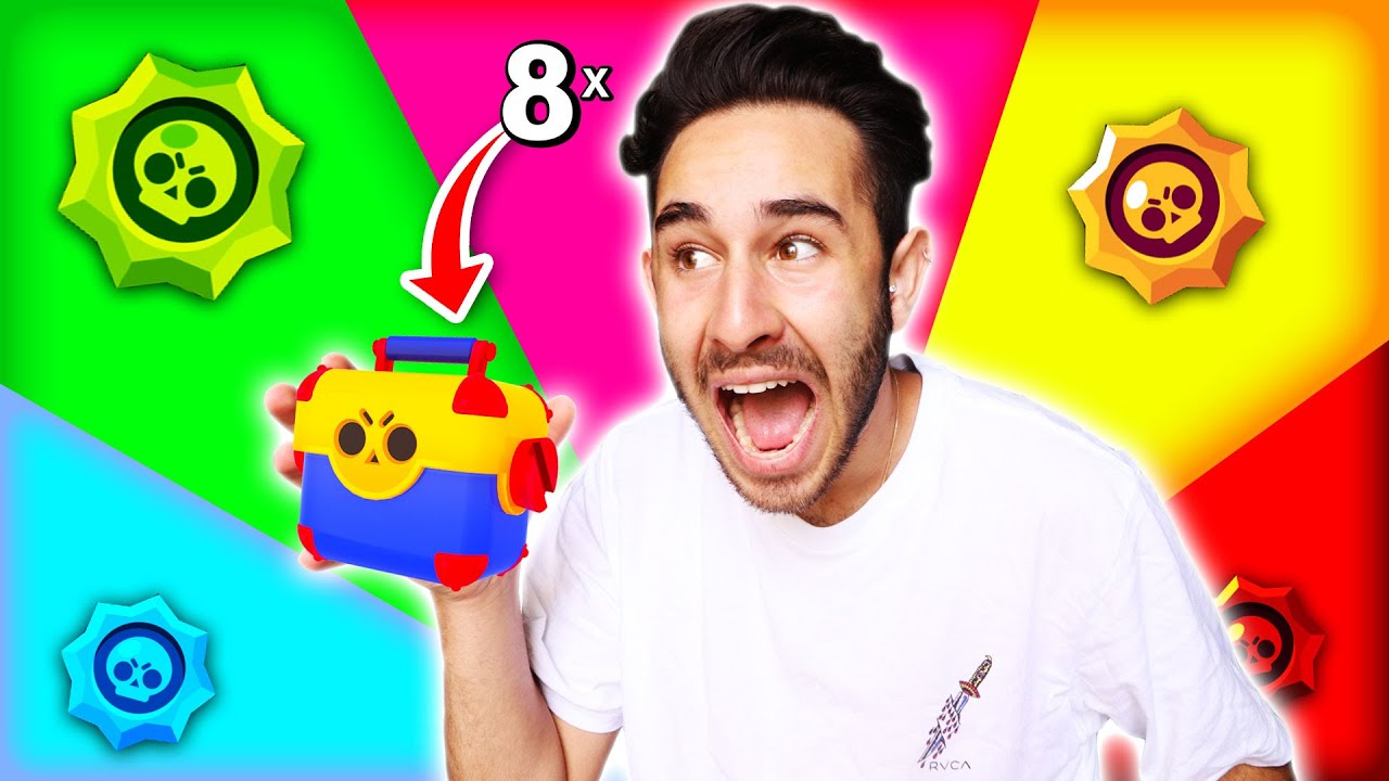 בראול סטארס - פתחתי 8 תיבות מגה ולא תאמינו כמה סטאר פאוורים קיבלתי!?!?