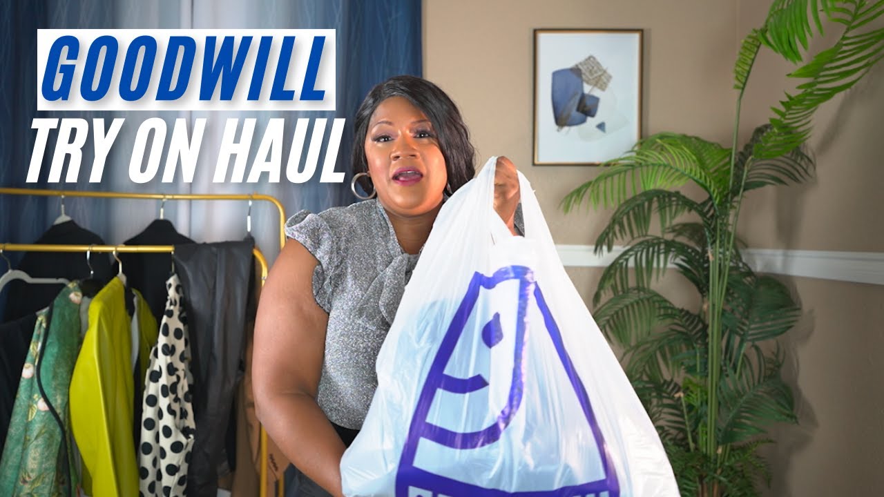THRIFTING GOODWILL TRY ON HAUL PLUS SIZE FASHION