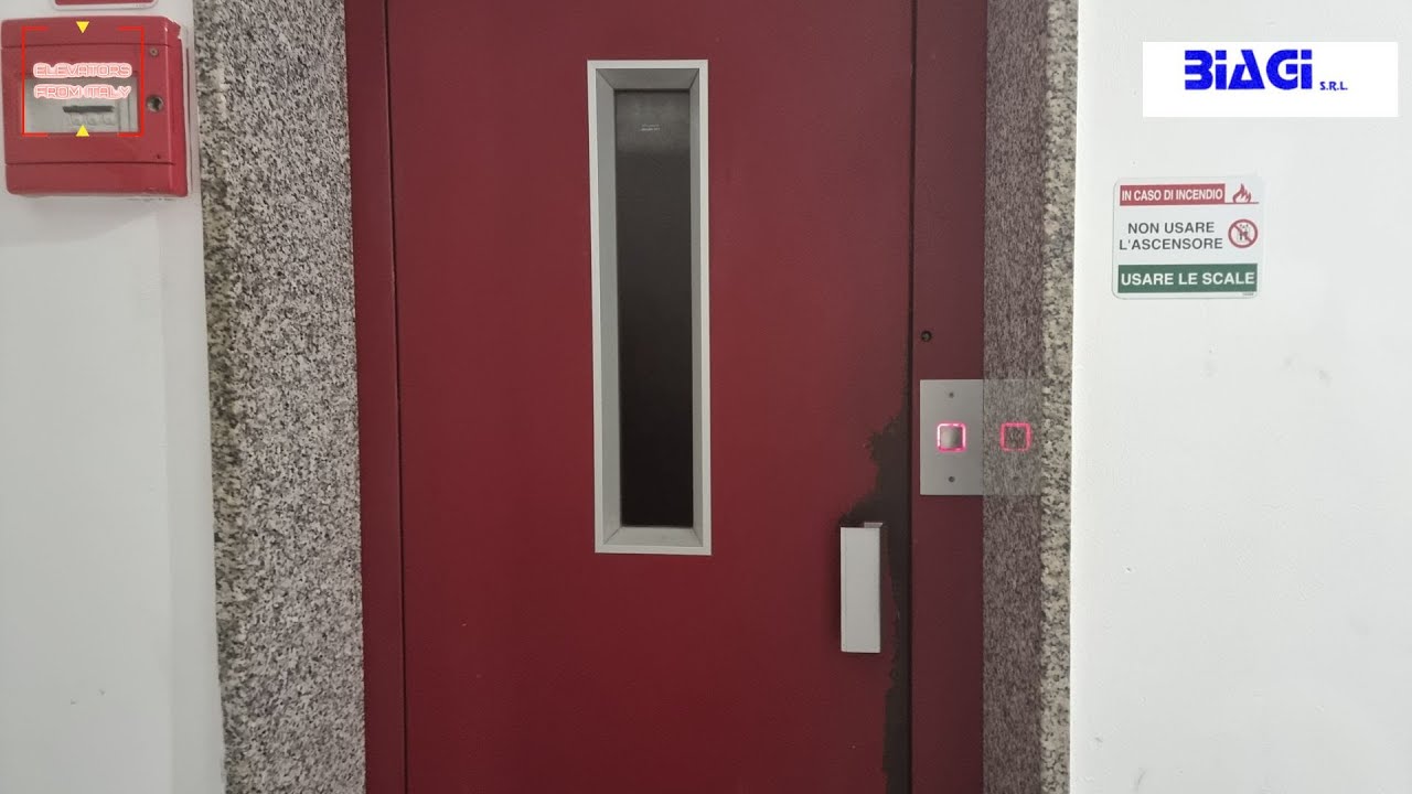 1980's Biagi traction elevator@Via Grande 73, Livorno, Italy