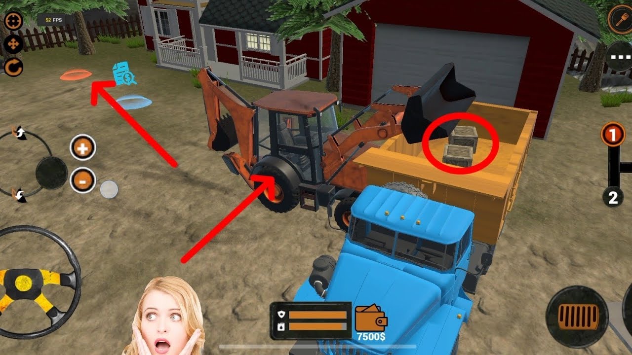 JCB loader and truck simulator video truck full loading and mission completed.
