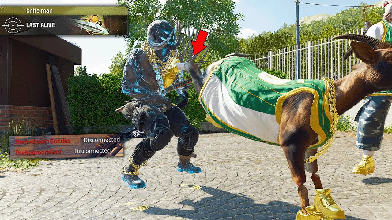 I went around YEETING players with a GOAT and they got SO MAD