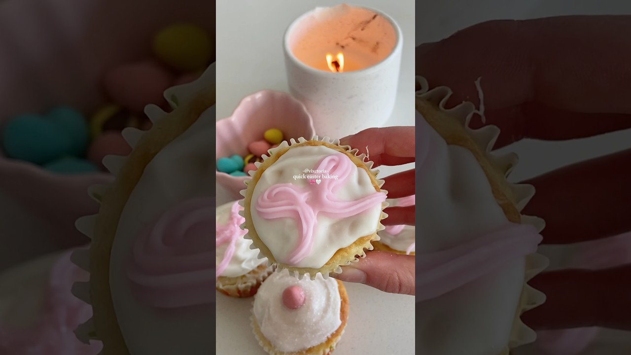 Easter bake with me🫶 #aesthetic #pink #coquette #easter #baking