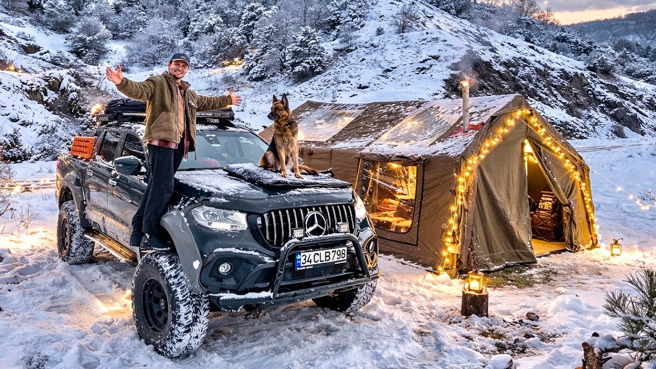 ZIMOWY BIWAK Z MOIM PSEM W DOLINIE SZAKALI ❄️🏔️🦊