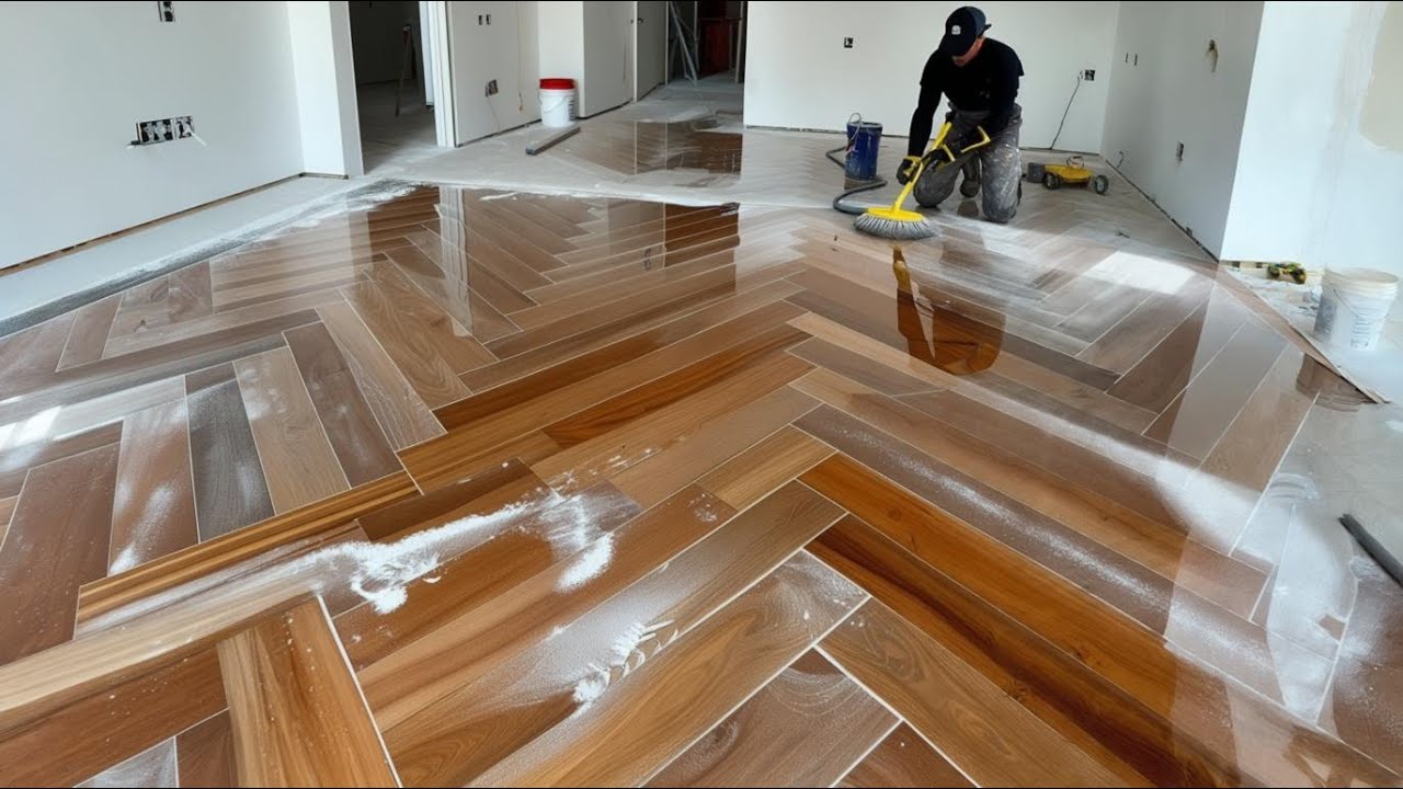 Herringbone Tile Technique - A Luxurious Highlight for the Home, Faux Wood Floor Tile Technology