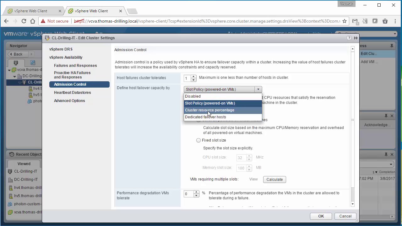 Video-Workshop f&uuml;r datacenter-insider.de: Neue Cluster-Features ESXi 6.5 - Teil 1, HA