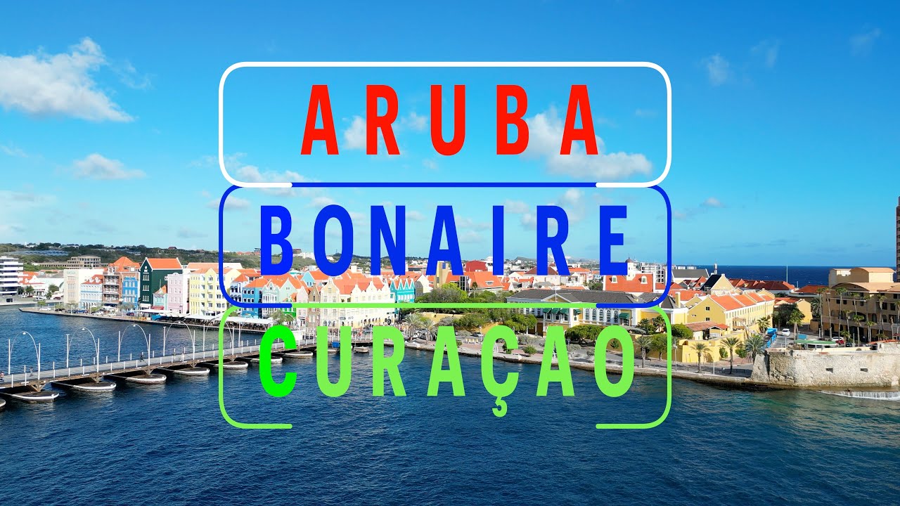 Aruba, Bonaire, and Curacao (ABC) Islands - 4k Drone View