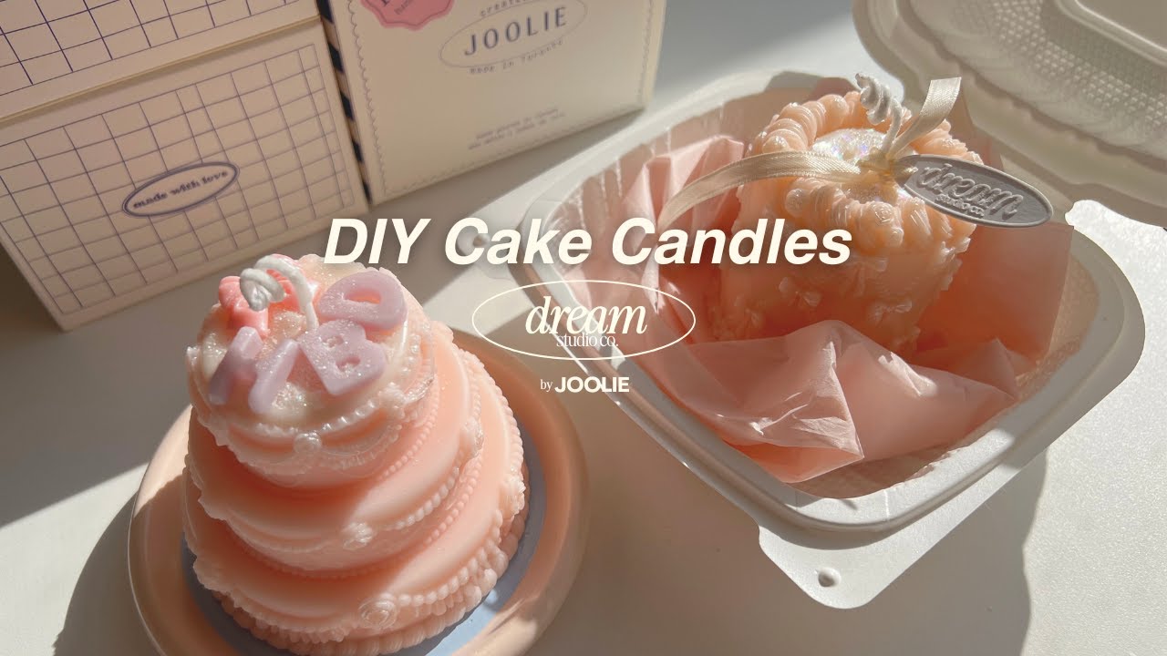 How to make cake candles at home | DIY Dessert Candles | Handmade freedom pillar soy wax candles