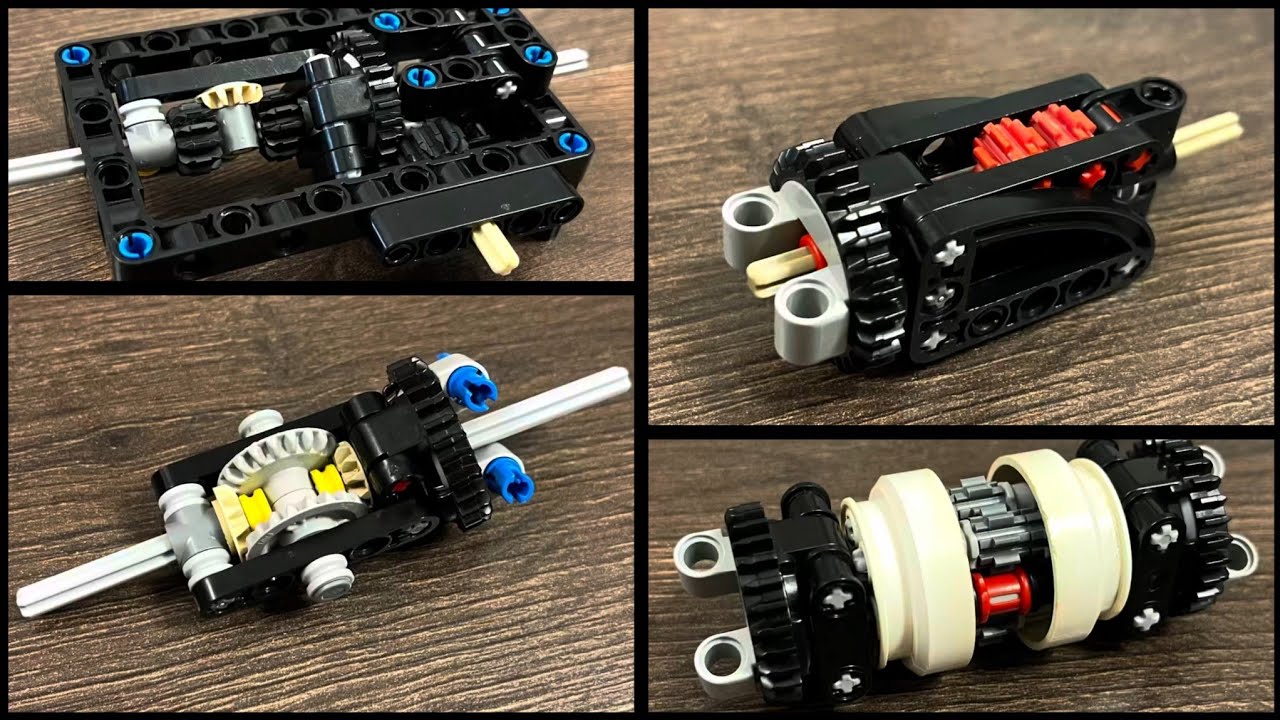 4 Ways to Build a LEGO Differential (Level 1 - 4)