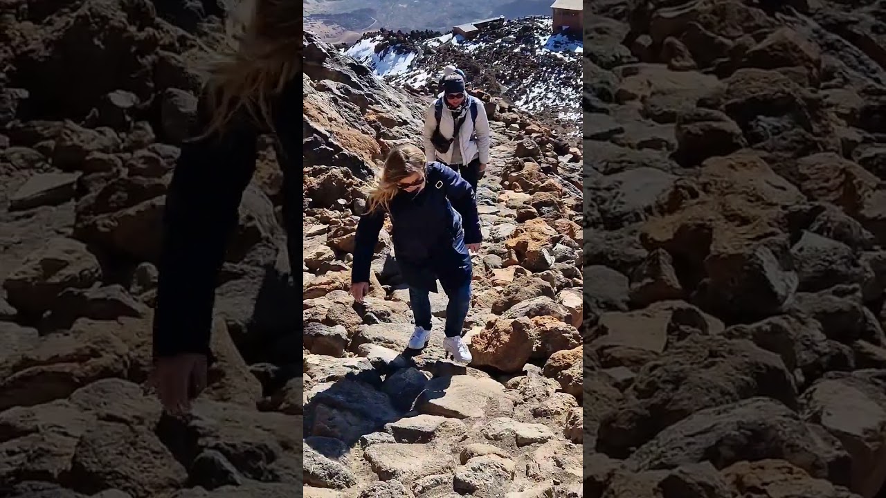 Hike to Teide! Pico del Teide.  Mountain Teide. Teide National park, Tenerife. Volcano Teide