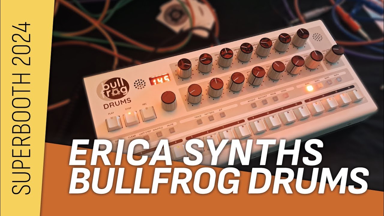 Erica Synths Bullfrog Drums. #superbooth 2024