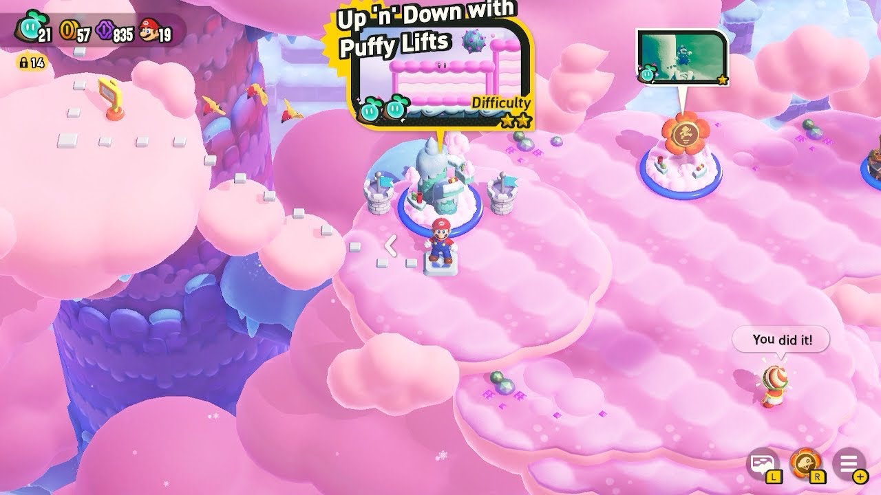 Super Mario Bros Wonder Fluff Puff Peaks Part 2 Reboot+
