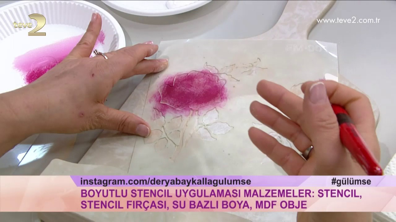 Derya Baykal'la Gülümse: Boyutlu Stencil Uygulaması Yapımı