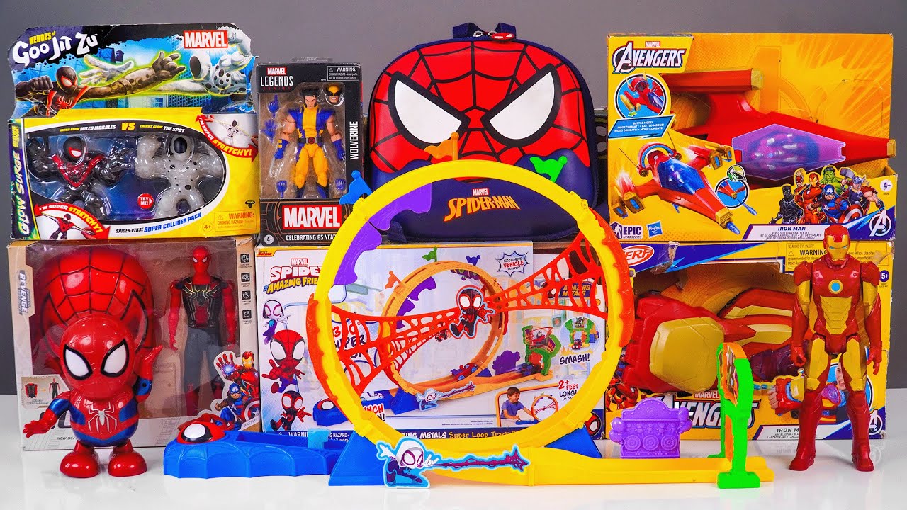 Marvel Spiderman Collection Unboxing Review | Metals Super Loop Track Set | Mystery Spider-Man Box