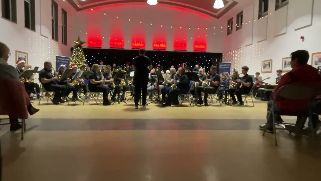 Fly me to the Moon- Saxophone Orchestra Manchester- 57 saxophones! Big Band Performance Dec 2024