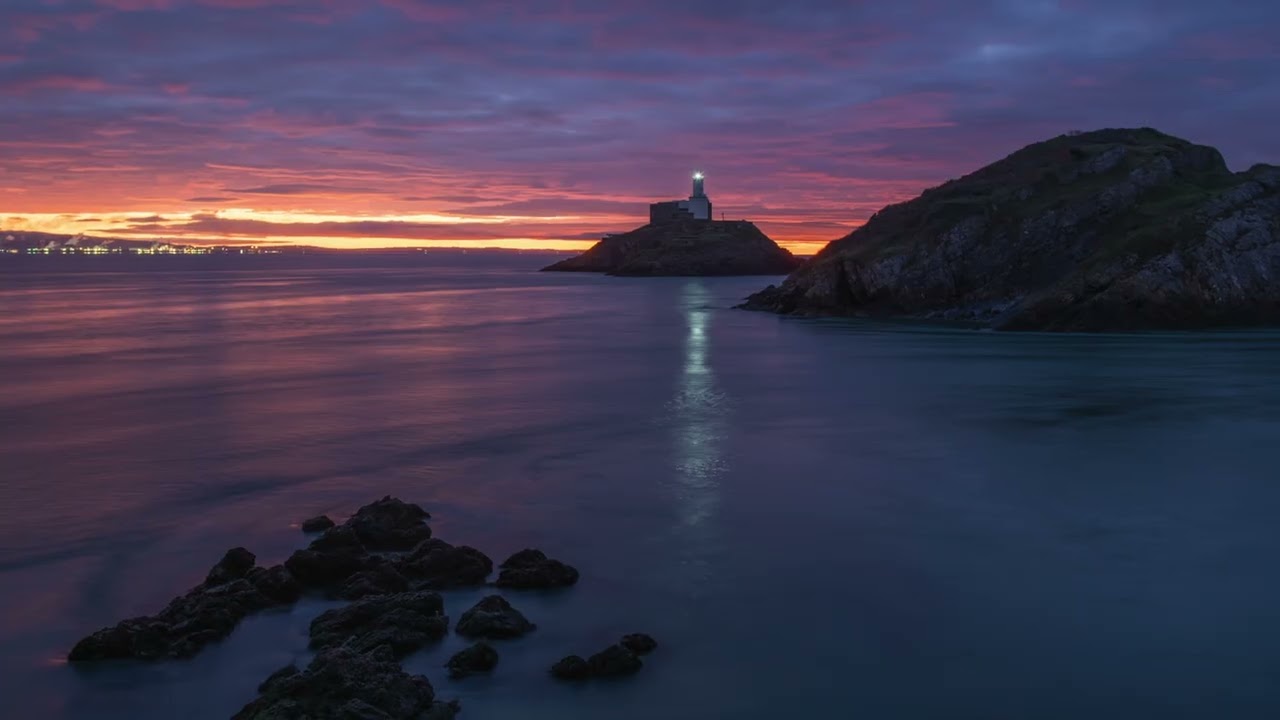 After the storm, photo's of Mumbles lighthouse