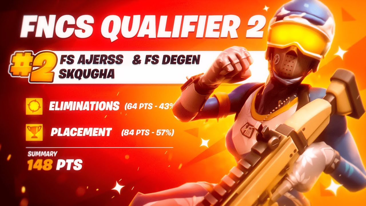 2ND PLACE in FNCS FINALS 🏆 w/ Degen & Skqttles