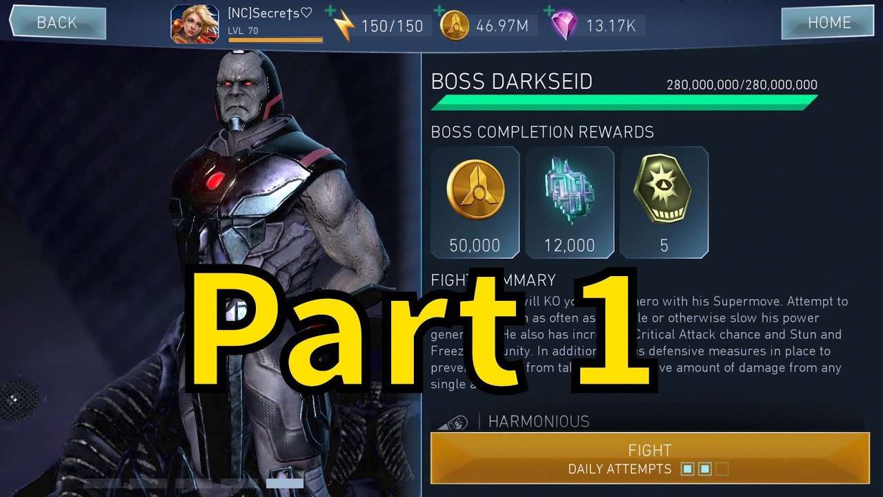 Boss Darkseid | Tier 5 Solo Raid | Injustice 2 Mobile