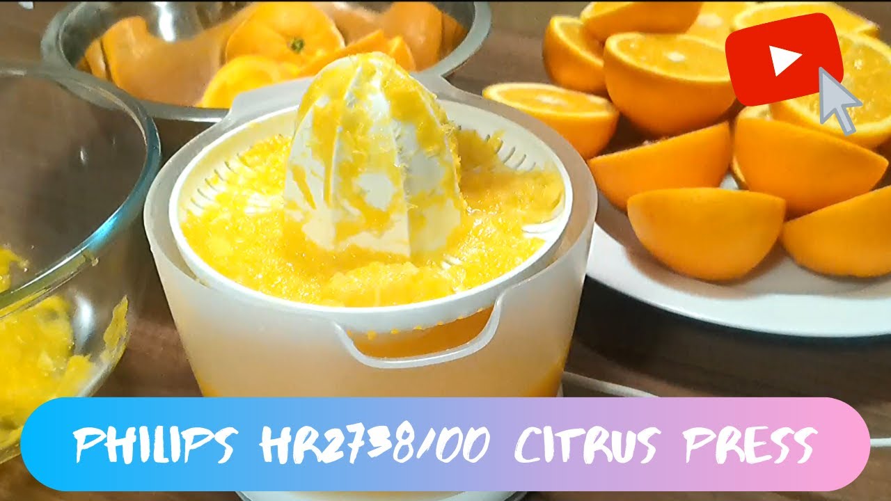 Philips HR2738/00 citrus press unboxing and test