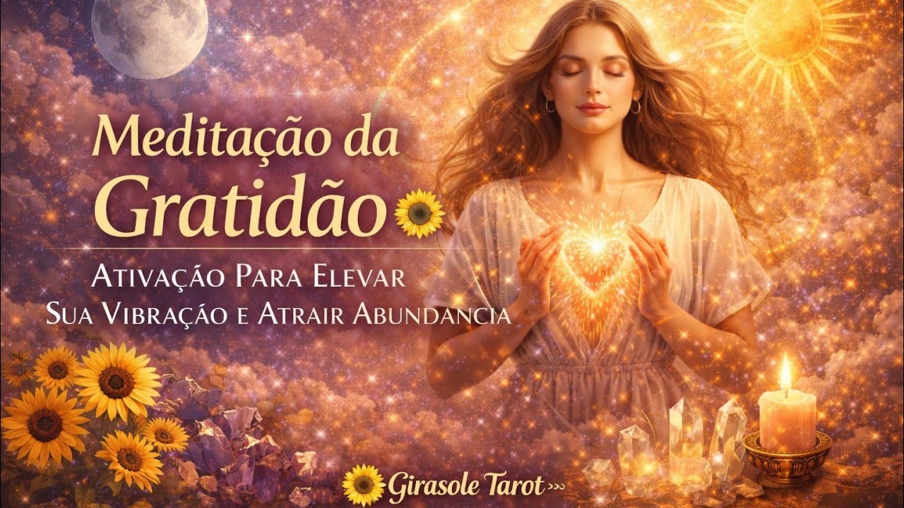 Meditação da Gratidão 🌻 | Ativação Para Elevar Sua Vibração e Atrair Abundância