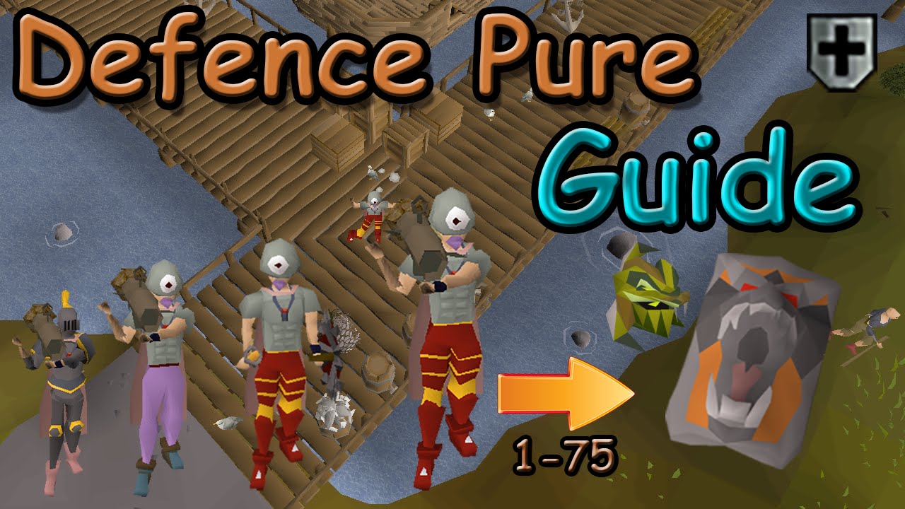 Oldschool Runescape - Защита Pure/Tank | Руководство 1-75 Защита | (DFS+Serp helm Pure)