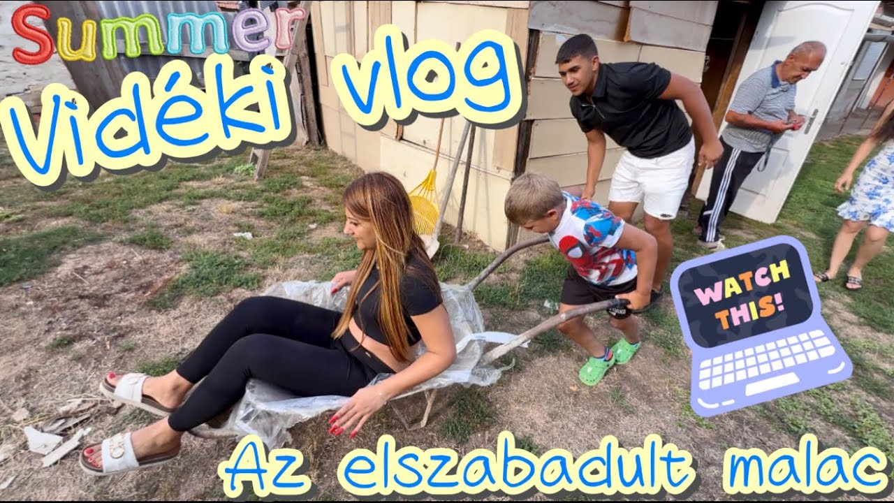 🫣V I D É K I🤗V L O G🫣ÉS AZ  ELSZABADULT MALAC🐖🤣🤣🤣🎬🎬😍😍