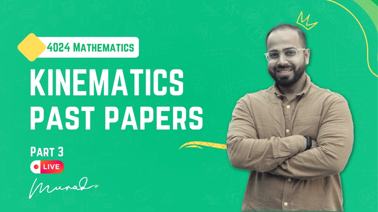 Kinematics Made Easy 🔥 | 4024 Past Papers (2007–2010) | IGCSE 0580 / 4024 LIVE
