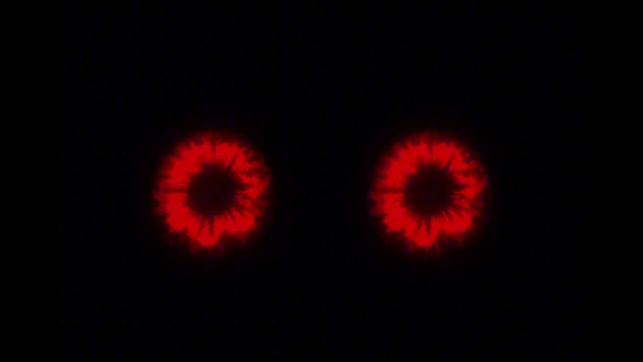 Creepy eyes for Halloween 1 hour (red)