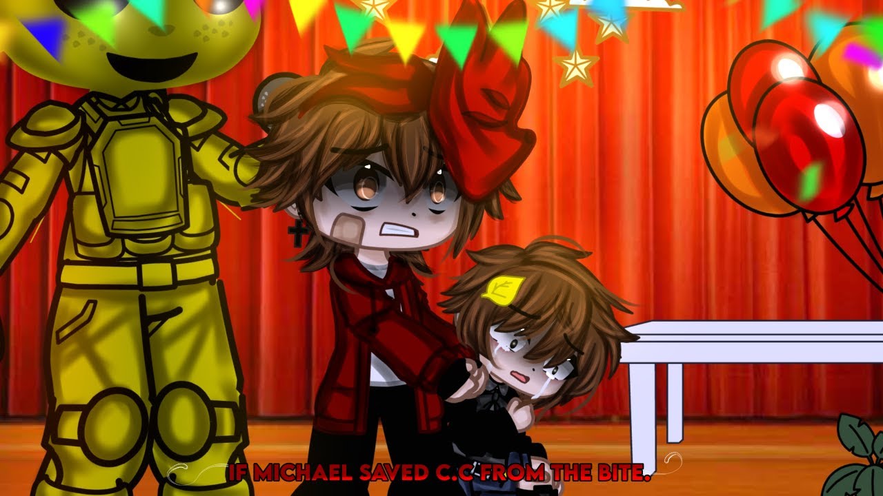 If Micheal saved C.C from the Bite | Gacha Nebula | Afton Family |