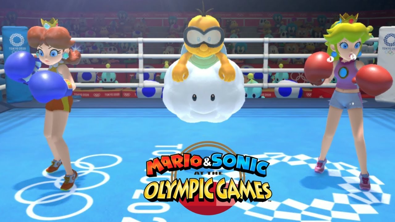 Mario & Sonic At The Olympic Games Tokyo 2020 ( Boxing -Very Hard ) Daisy VS Peach