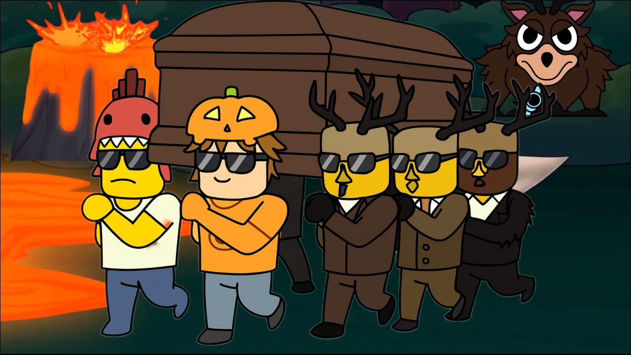 99 NIGHTS the FLOOR is LAVA / COFFIN DANCE (cover) CARTOON ANIMATION 