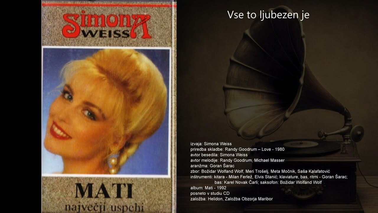 Vse to ljubezen je - Simona Weiss