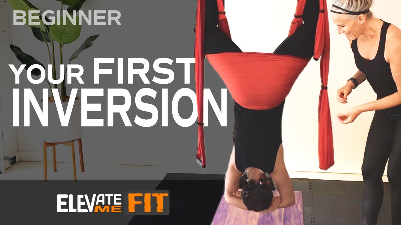 How To Do a Yoga Trapeze INVERSION | Step-By-Step for Beginners