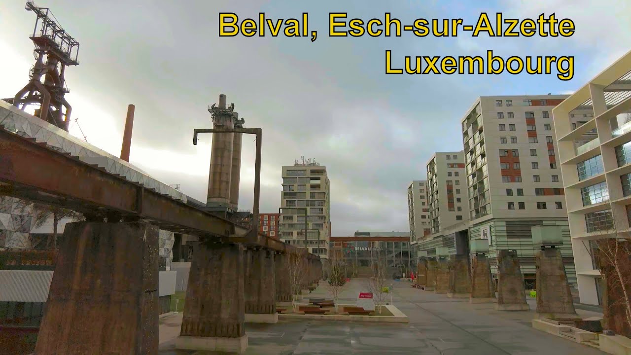 Belval, Esch-sur-Alzette, Luxembourg, January 2024 [4K]