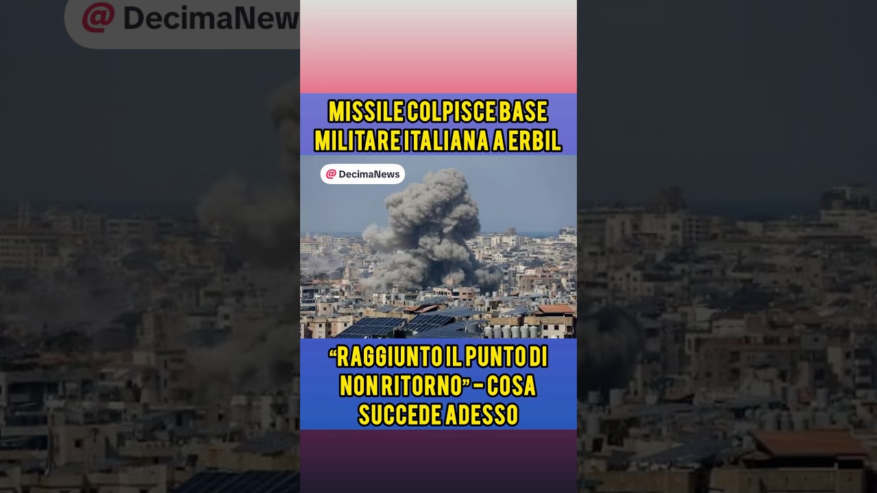 +++ Ultim&rsquo;ora +++ colpita la base italiana di Erbil #news #virale #perte #andiamoneiperte #iran